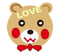 moving bear sticker #10592281
