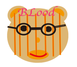 moving bear sticker #10592282