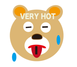 moving bear sticker #10592284