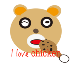 moving bear sticker #10592286