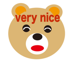 moving bear sticker #10592287