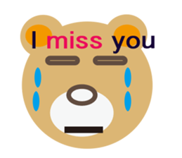 moving bear sticker #10592290