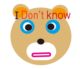 moving bear sticker #10592291