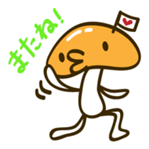 A puckered-up mouth mushroom sticker #10592857