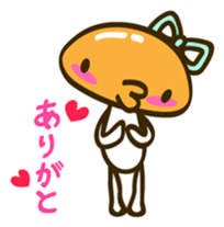 A puckered-up mouth mushroom sticker #10592867