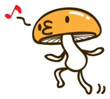 A puckered-up mouth mushroom sticker #10592873