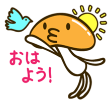 A puckered-up mouth mushroom sticker #10592874