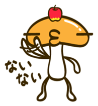 A puckered-up mouth mushroom sticker #10592878