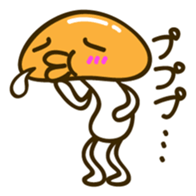 A puckered-up mouth mushroom sticker #10592879