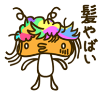 A puckered-up mouth mushroom sticker #10592884