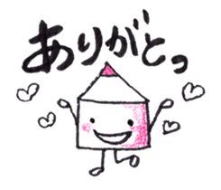Color pencil girl Pitsumi sticker #10592897