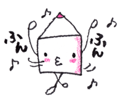 Color pencil girl Pitsumi sticker #10592919