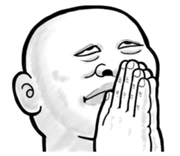 Human skin head 4 (For overseas) sticker #10593181