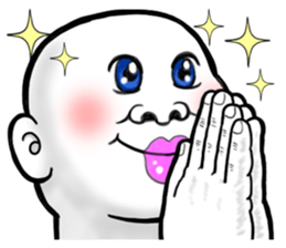 Human skin head 4 (For overseas) sticker #10593185