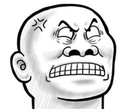 Human skin head 4 (For overseas) sticker #10593188