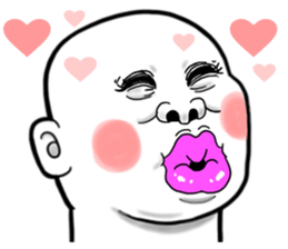 Human skin head 4 (For overseas) sticker #10593190