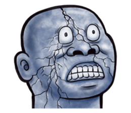 Human skin head 4 (For overseas) sticker #10593194