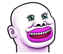 Human skin head 4 (For overseas) sticker #10593197