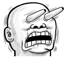 Human skin head 4 (For overseas) sticker #10593203