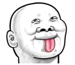 Human skin head 4 (For overseas) sticker #10593204