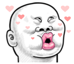 Human skin head 4 (For overseas) sticker #10593205