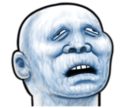 Human skin head 4 (For overseas) sticker #10593206