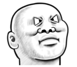 Human skin head 4 (For overseas) sticker #10593210