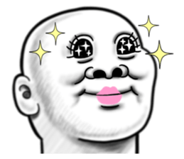 Human skin head 4 (For overseas) sticker #10593212