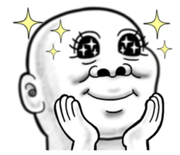 Human skin head 4 (For overseas) sticker #10593213