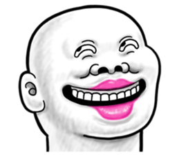 Human skin head 4 (For overseas) sticker #10593214