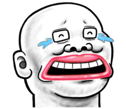 Human skin head 4 (For overseas) sticker #10593215