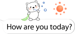 Message Cute Cat sticker #10593699