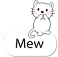 Message Cute Cat sticker #10593707