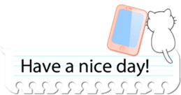 Message Cute Cat sticker #10593716