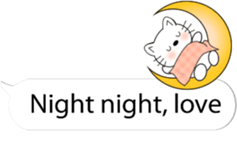 Message Cute Cat sticker #10593729