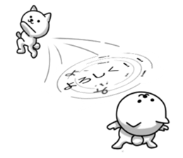 Disturbing cat sticker #10593777