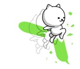 Disturbing cat sticker #10593788