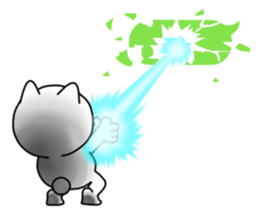 Disturbing cat sticker #10593805