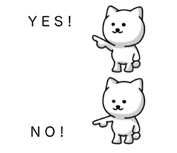 Disturbing cat sticker #10593807