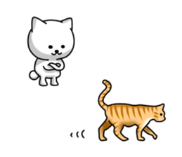 Disturbing cat sticker #10593811