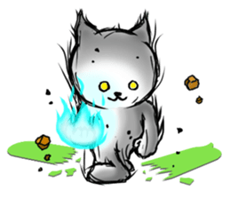 Disturbing cat sticker #10593814