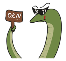 Snake Expression sticker #10594150