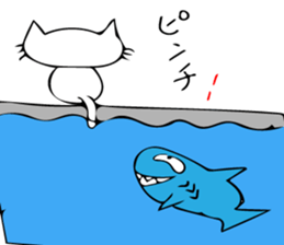 Cat and... sticker #10595035