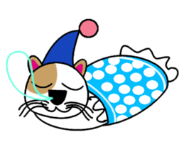 Cat of cloth sticker #10595257