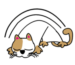 Cat of cloth sticker #10595265