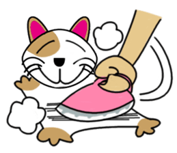 Cat of cloth sticker #10595290