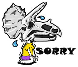 Dinosaurs people sticker #10595457