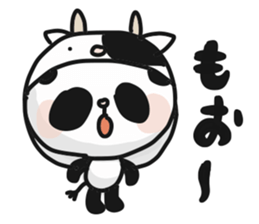 Two characters Panda 3 sticker #10595496