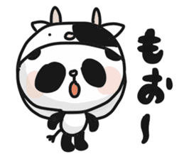 Two characters Panda 3 sticker #10595496