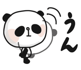 Two characters Panda 3 sticker #10595499